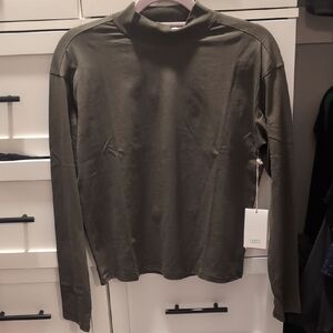 Carve Designs Fir Green Mockneck Top